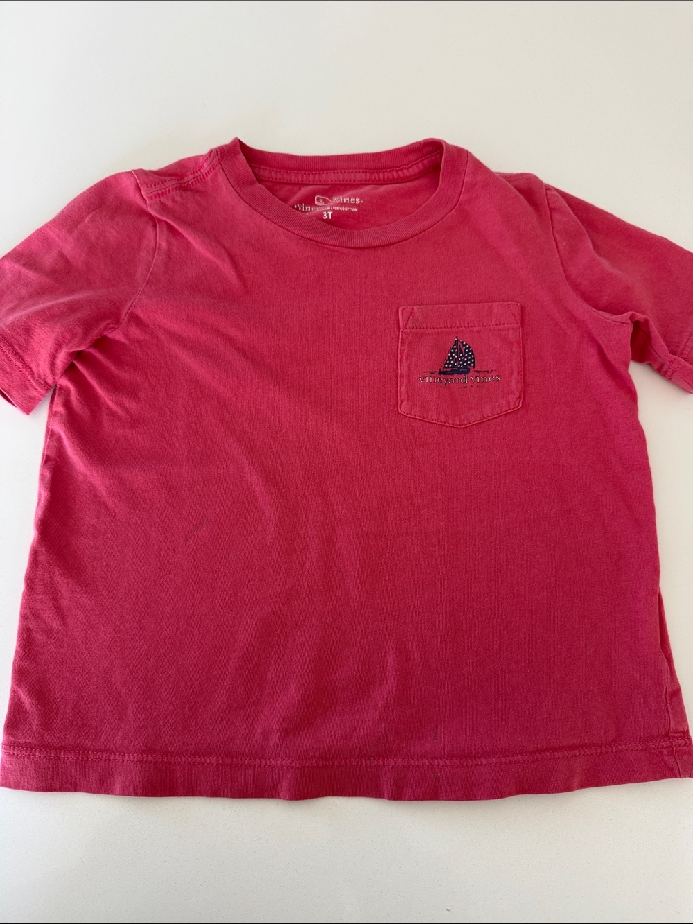 Vineyard Vines Toddler Raspberry Pocket Tee